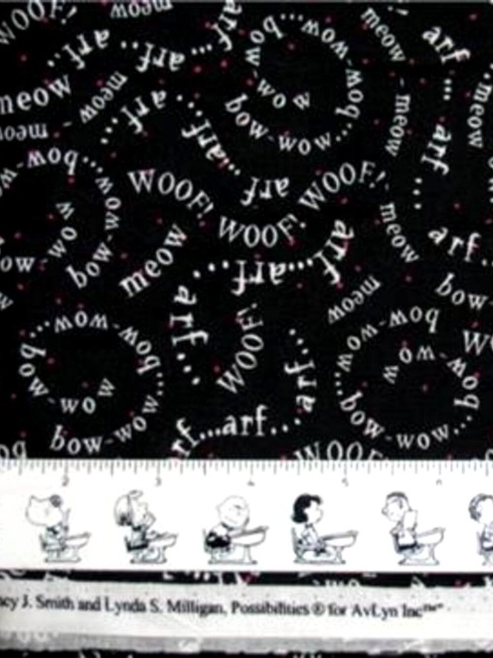 WHITE & HOT PINK on BLACK Cotton Fabric 46" wide x 2 1/4 yards